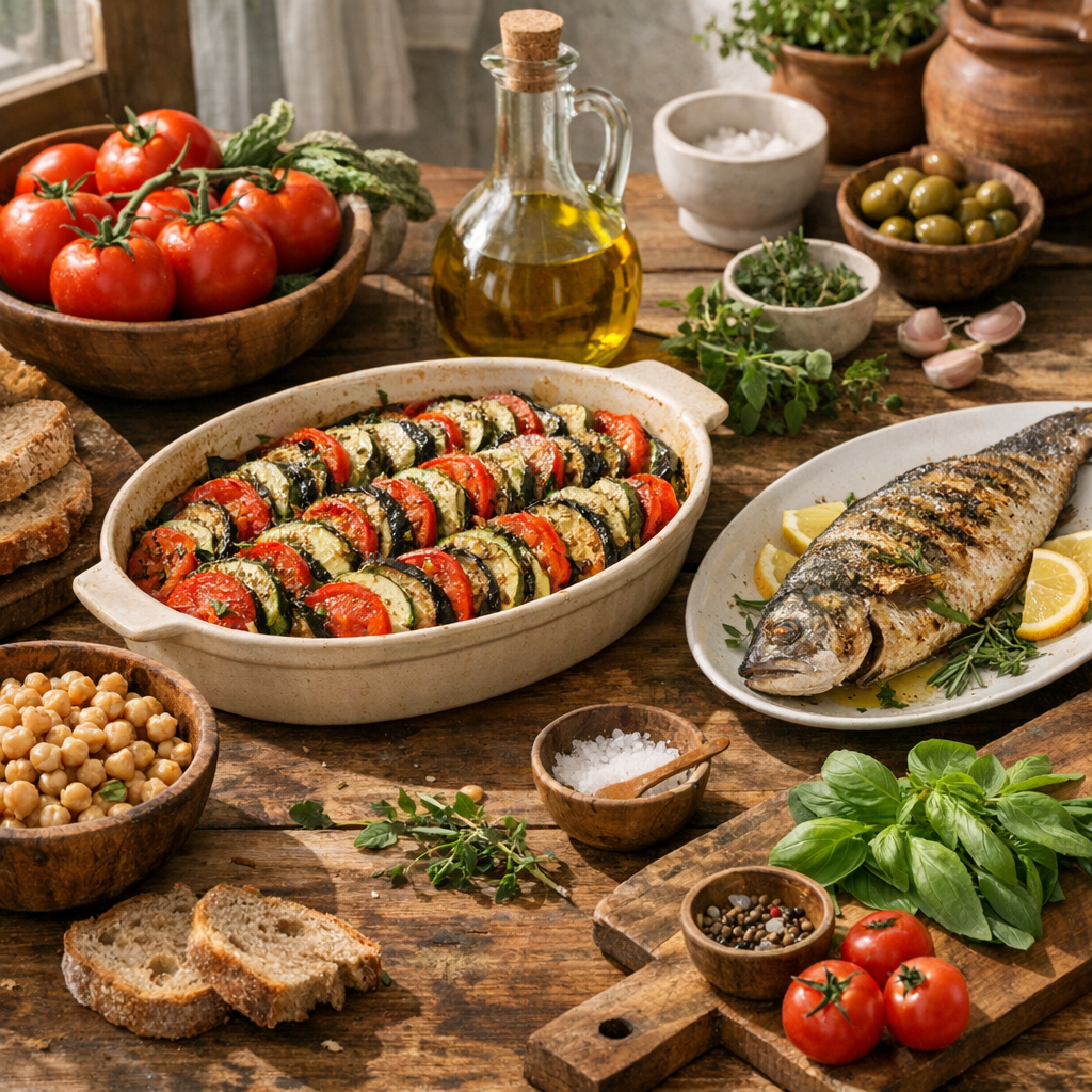 Les recettes du Régime méditerranéen pour bien manger