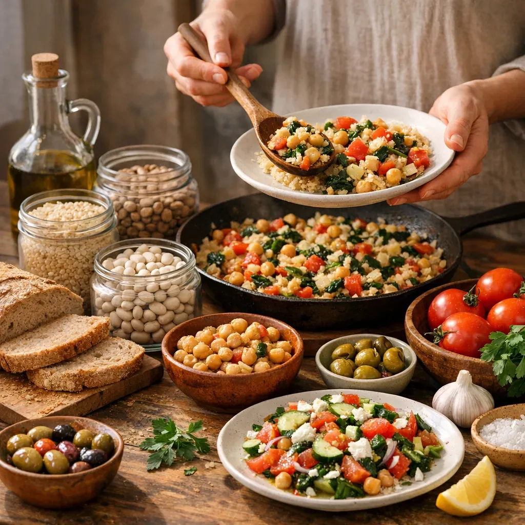 Comment suivre un régime méditerranéen gratuitement ou presque, à partir d’aliments de base ?
