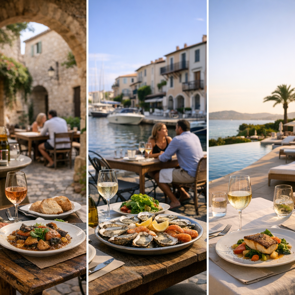 Pourquoi Grimaud village, Port Grimaud et Beauvallon ne se lisent pas comme une seule scène culinaire