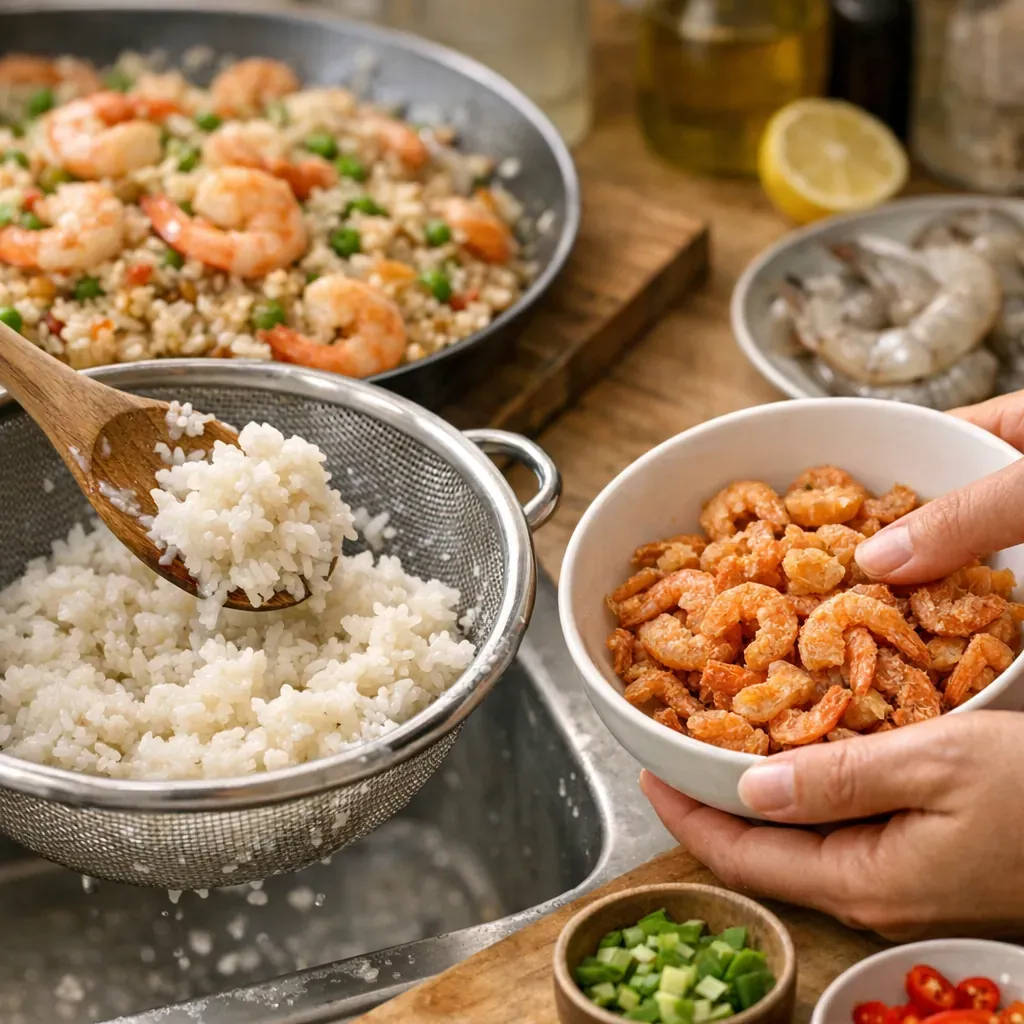 Les gestes qui changent tout&nbsp; : éviter le riz collant et les crevettes sèches