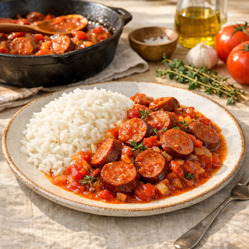Le rougail saucisse se prépare selon la saucisse choisie