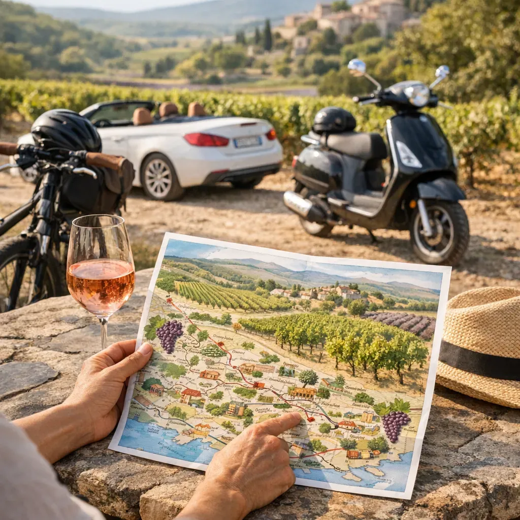 Comment choisir un tronçon réaliste de la route du vin de Provence selon son mode de déplacement