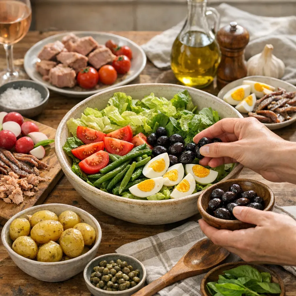 Préparation : une recette de salade niçoise fidèle à l’esprit méditerranéen