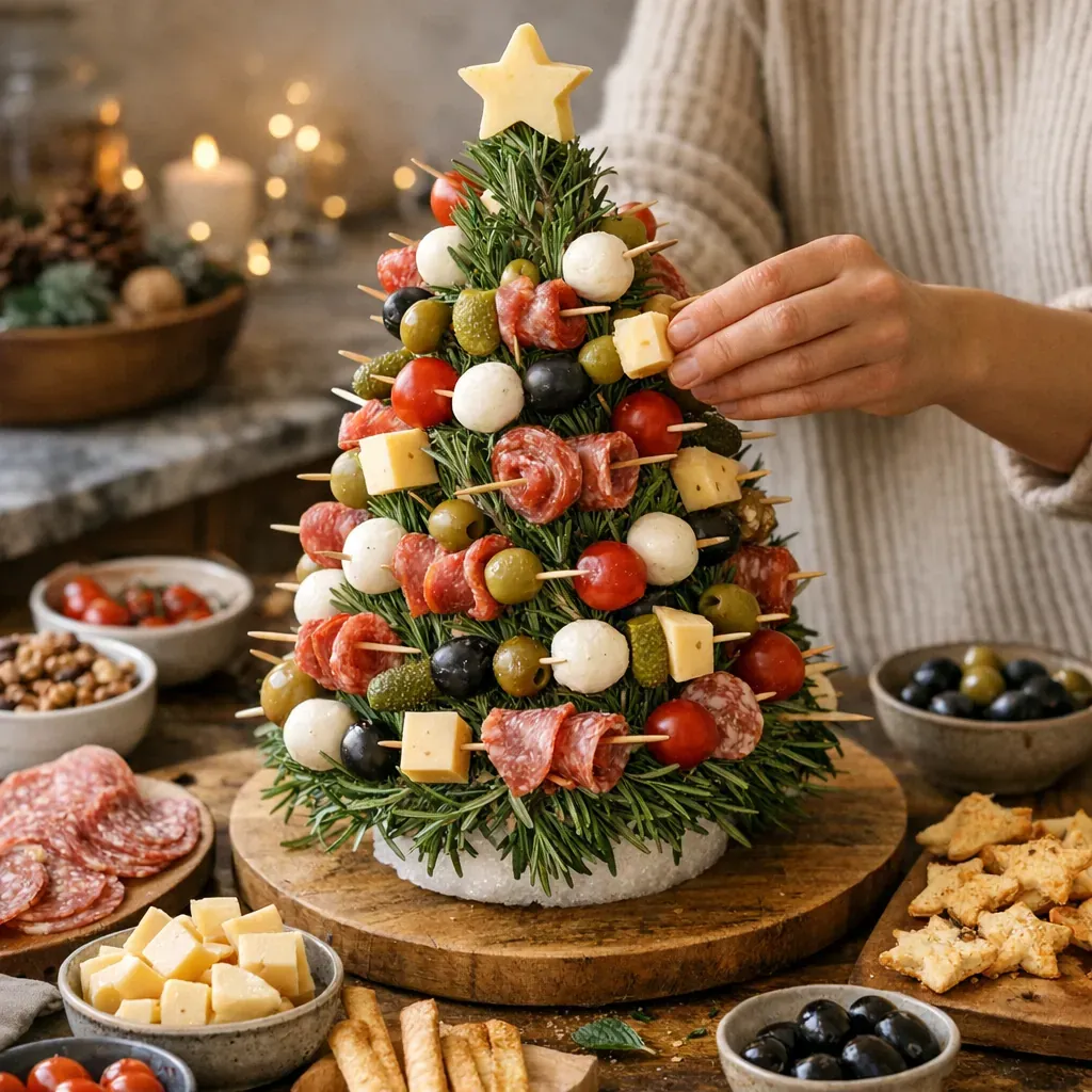 Préparation du sapin apéro