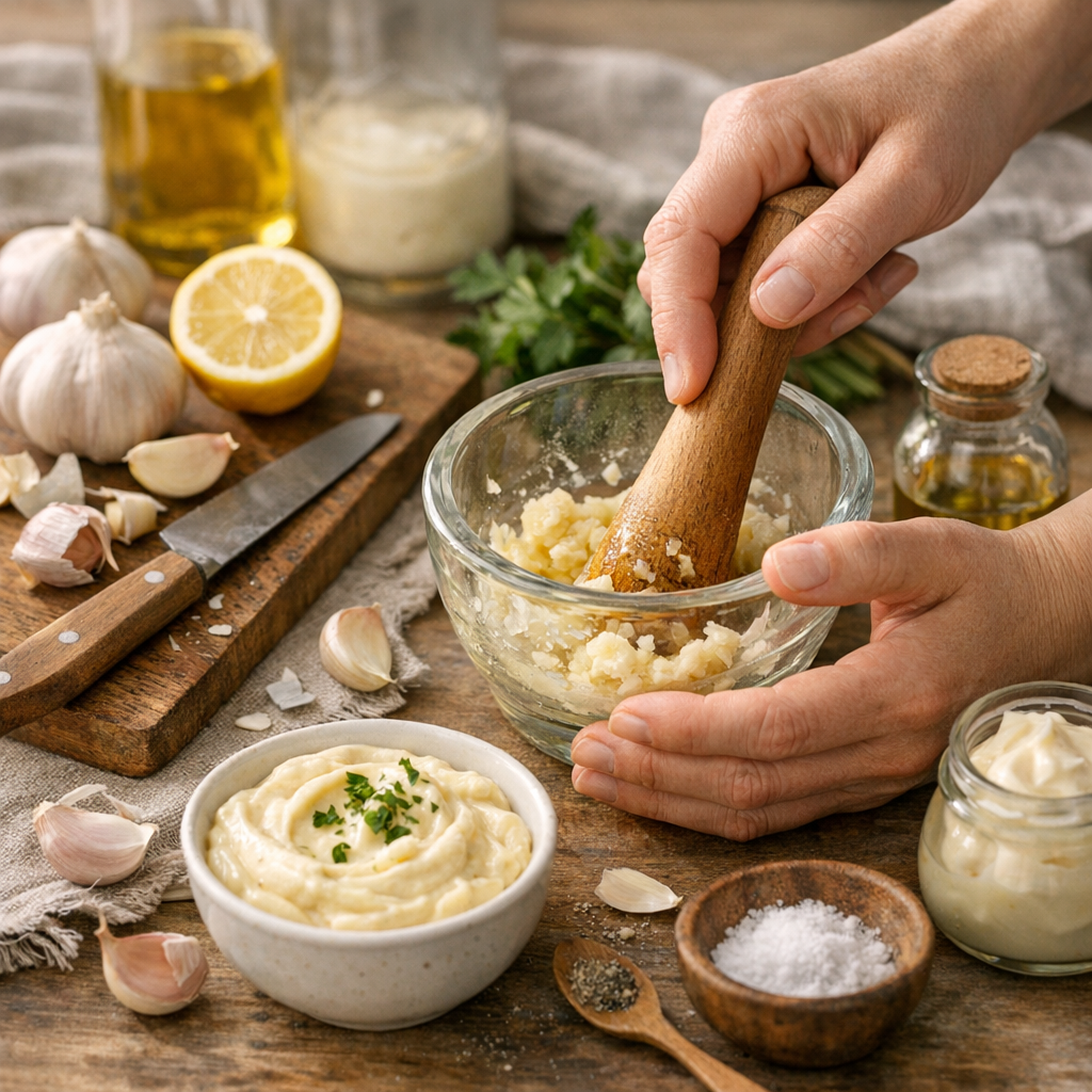 Préparation&nbsp; : la méthode facile pour une sauce aillée maison
