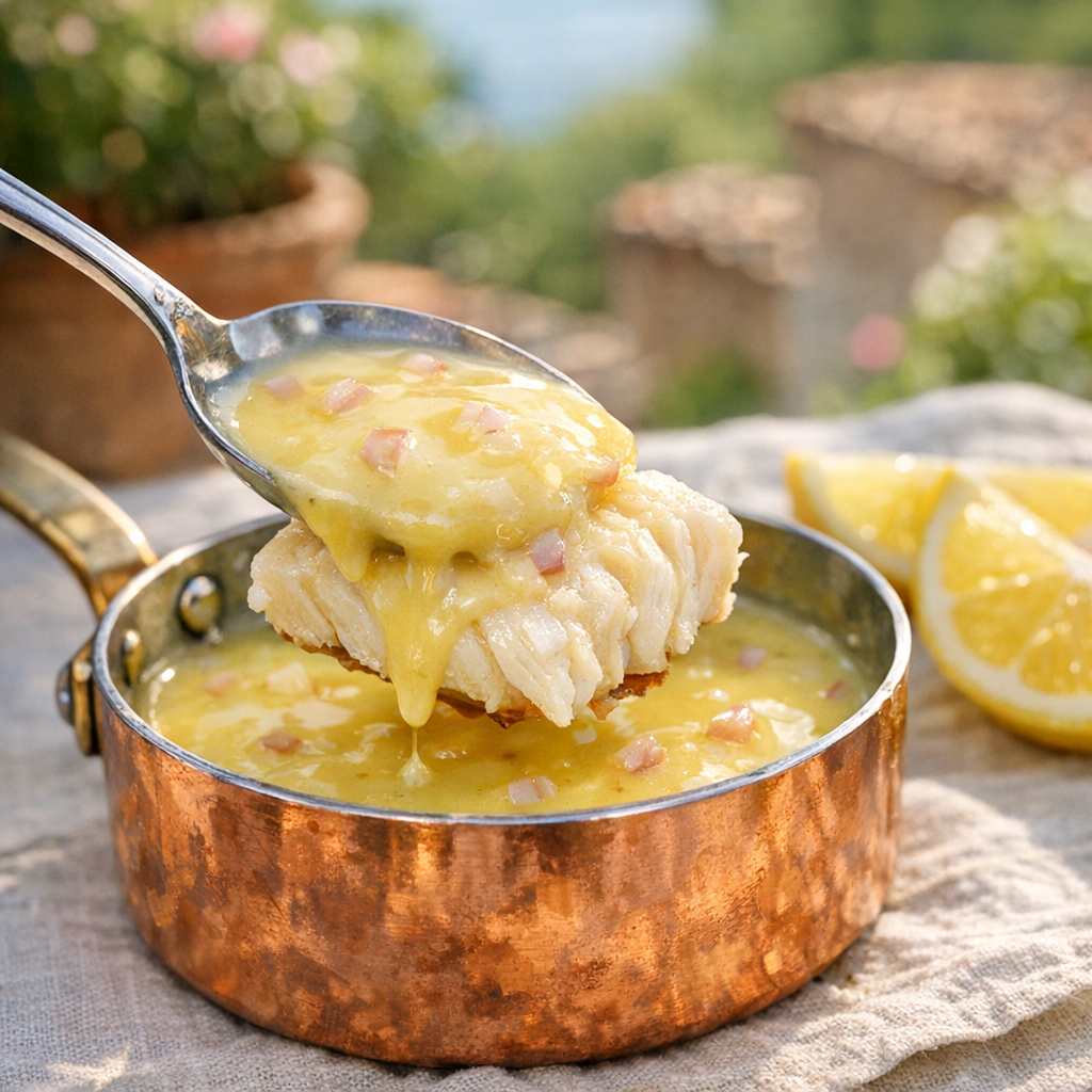 La sauce au beurre blanc citron se prépare sans œuf ni crème