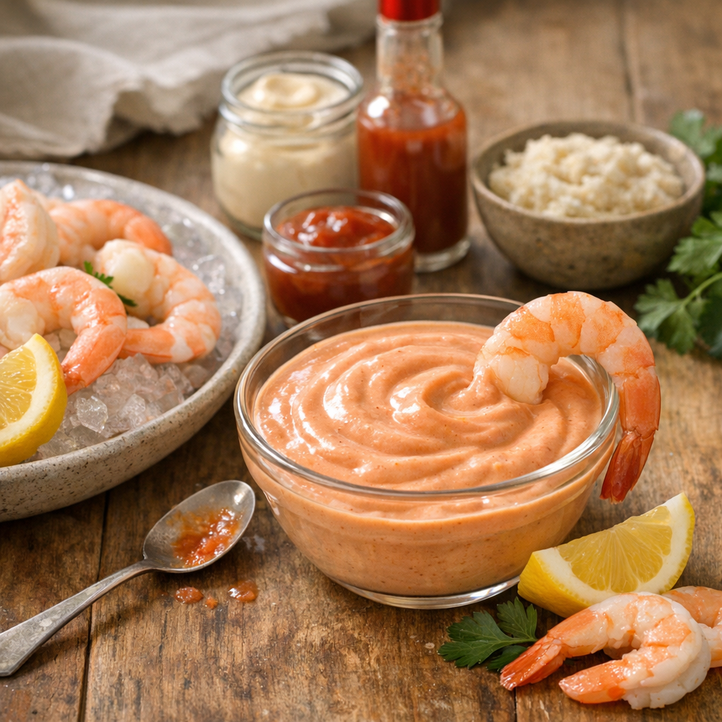 La sauce cocktail maison&nbsp; : la plus classique, mais mieux équilibrée