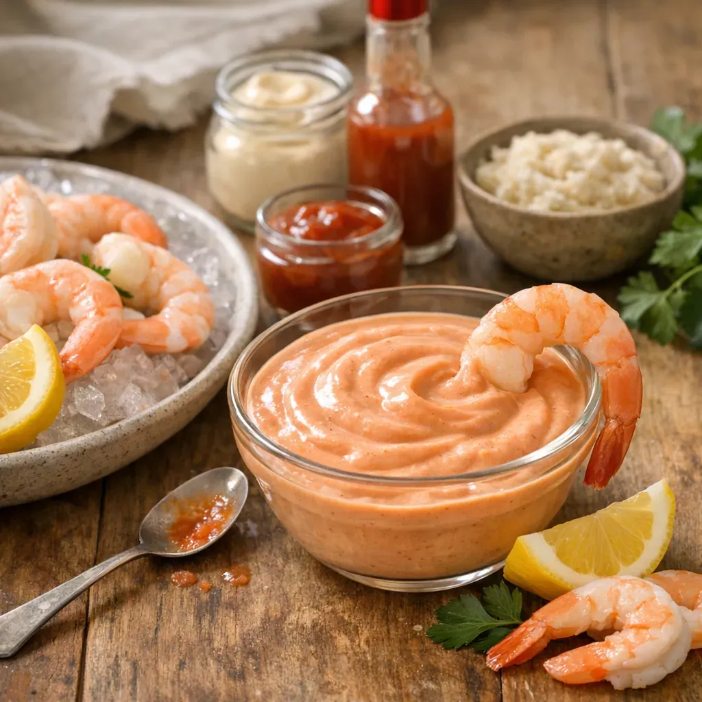 La sauce cocktail maison&nbsp; : la plus classique, mais mieux équilibrée