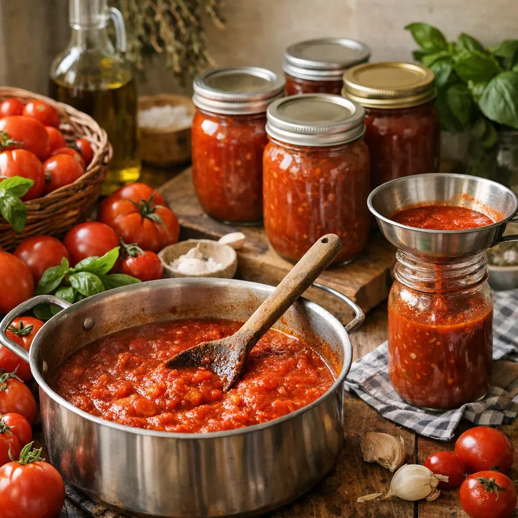 Quand préparer la sauce tomate et comment la conserver pour l’hiver