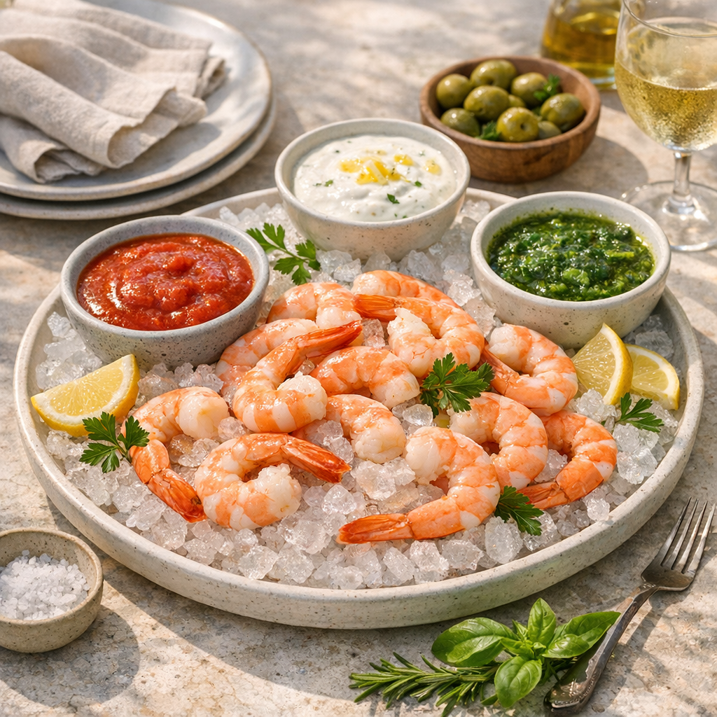 Les sauces pour crevettes froides : 3 accords selon le service