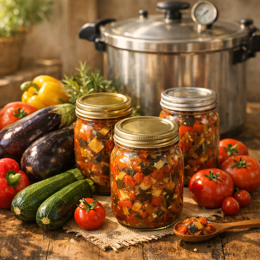 La stérilisation de la Ratatouille cuite : temps et gestes sûrs