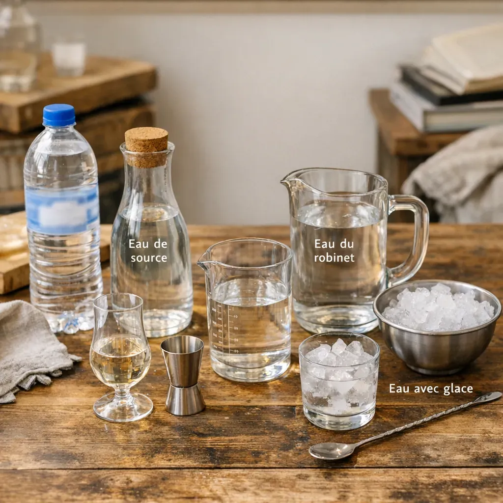 Quelle eau utiliser et dans quel ordre verser&nbsp;?