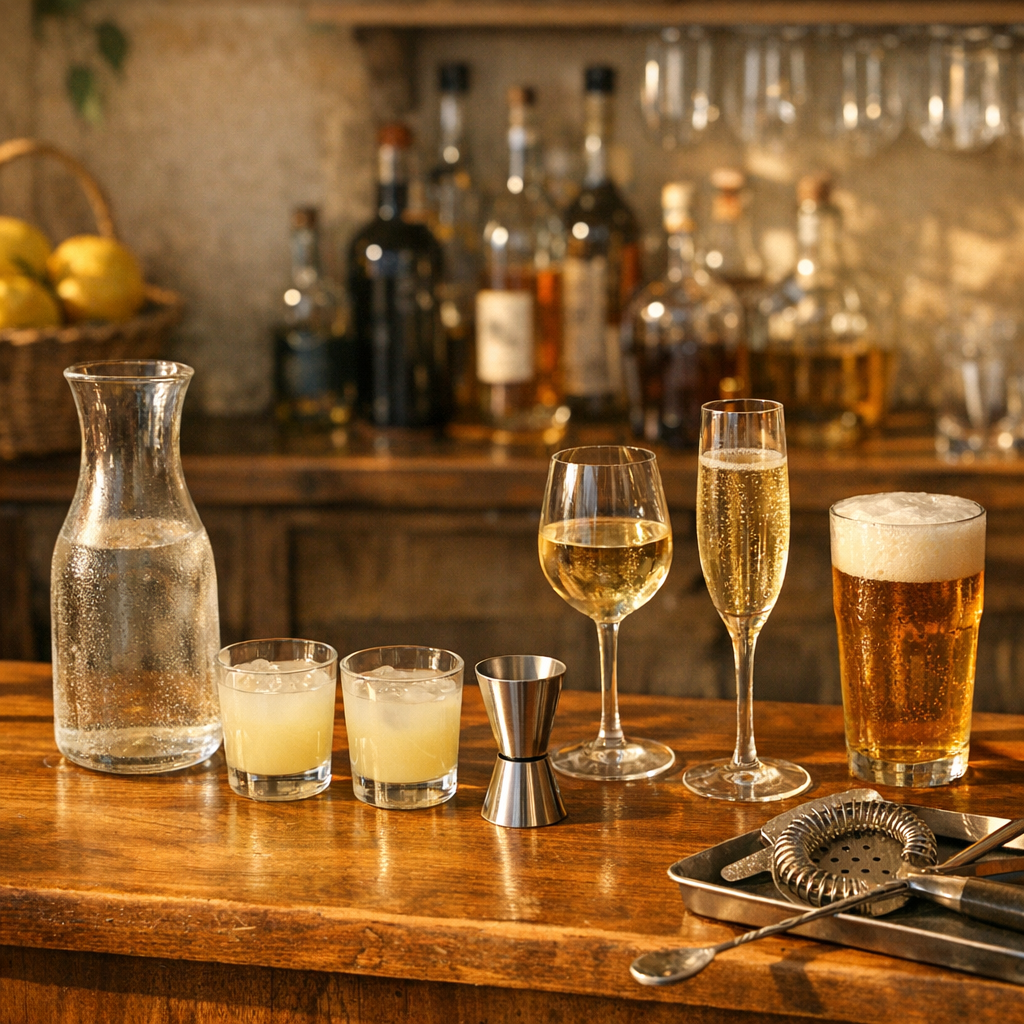 Le tableau des doses d’alcool de bar en cl évite les écarts