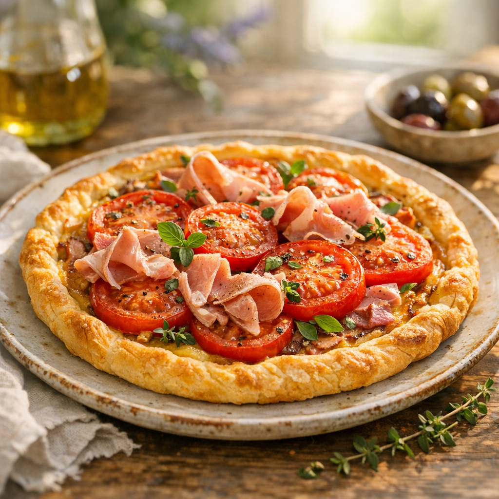 Comment réussir une Tarte tomates Jambon sans la détremper