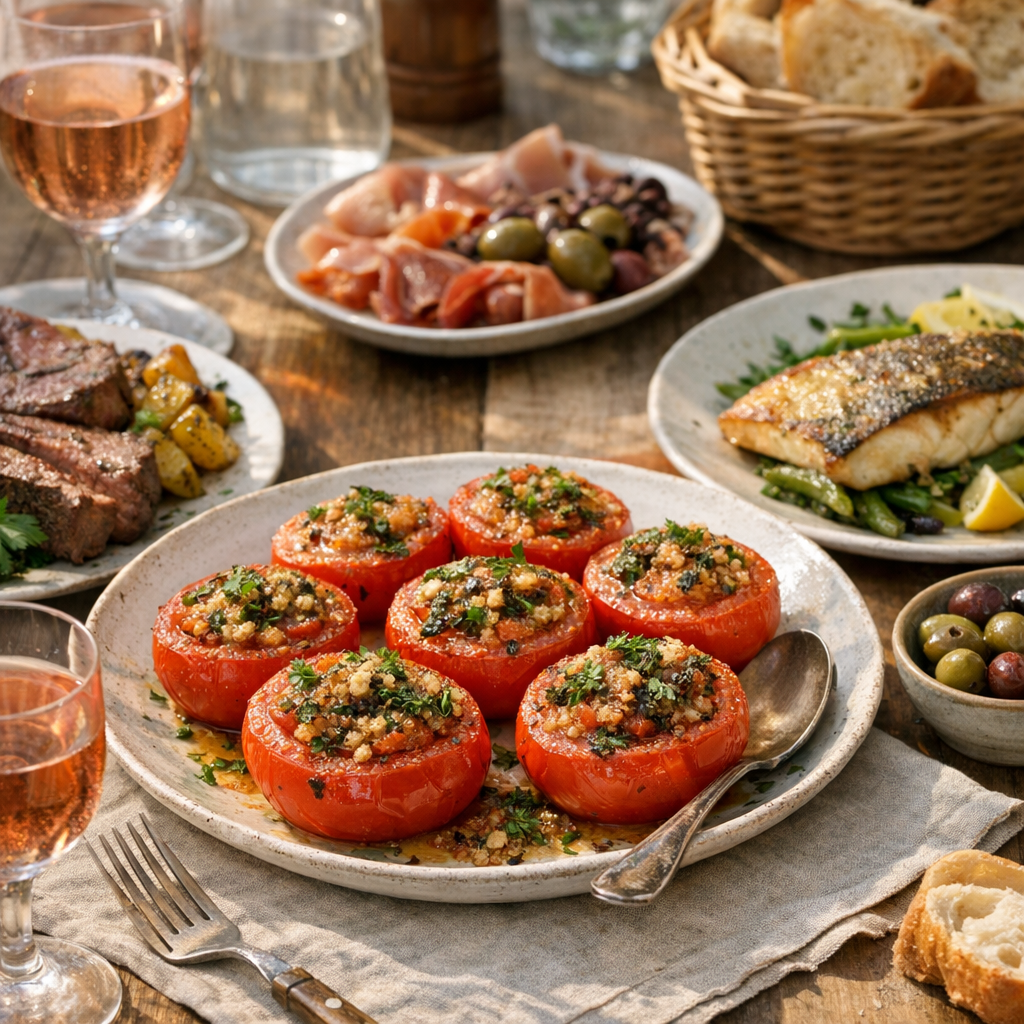 Servir les tomates à la provençale&nbsp;: quelle viande, quel poisson, quelle table&nbsp;?