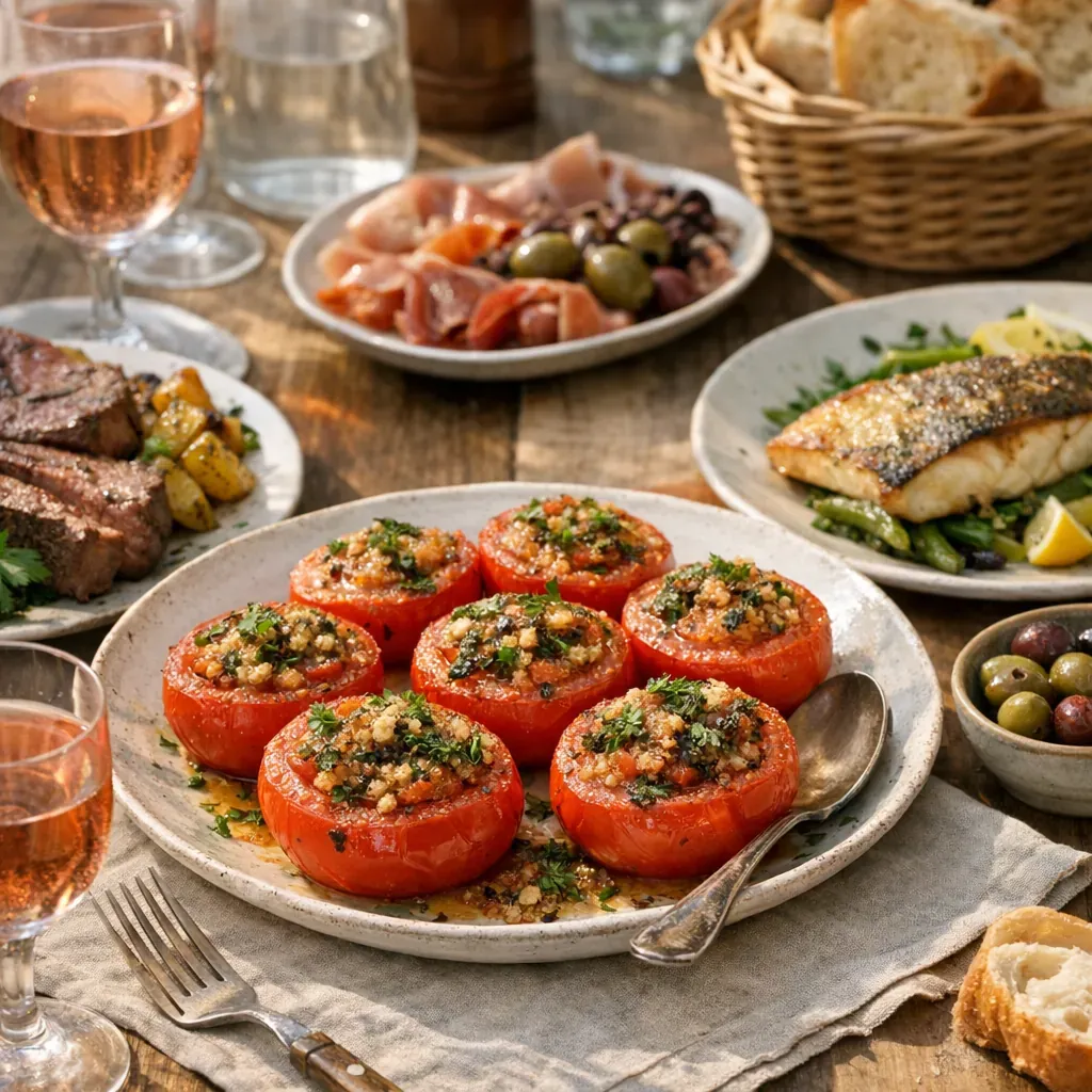 Servir les tomates à la provençale&nbsp;: quelle viande, quel poisson, quelle table&nbsp;?