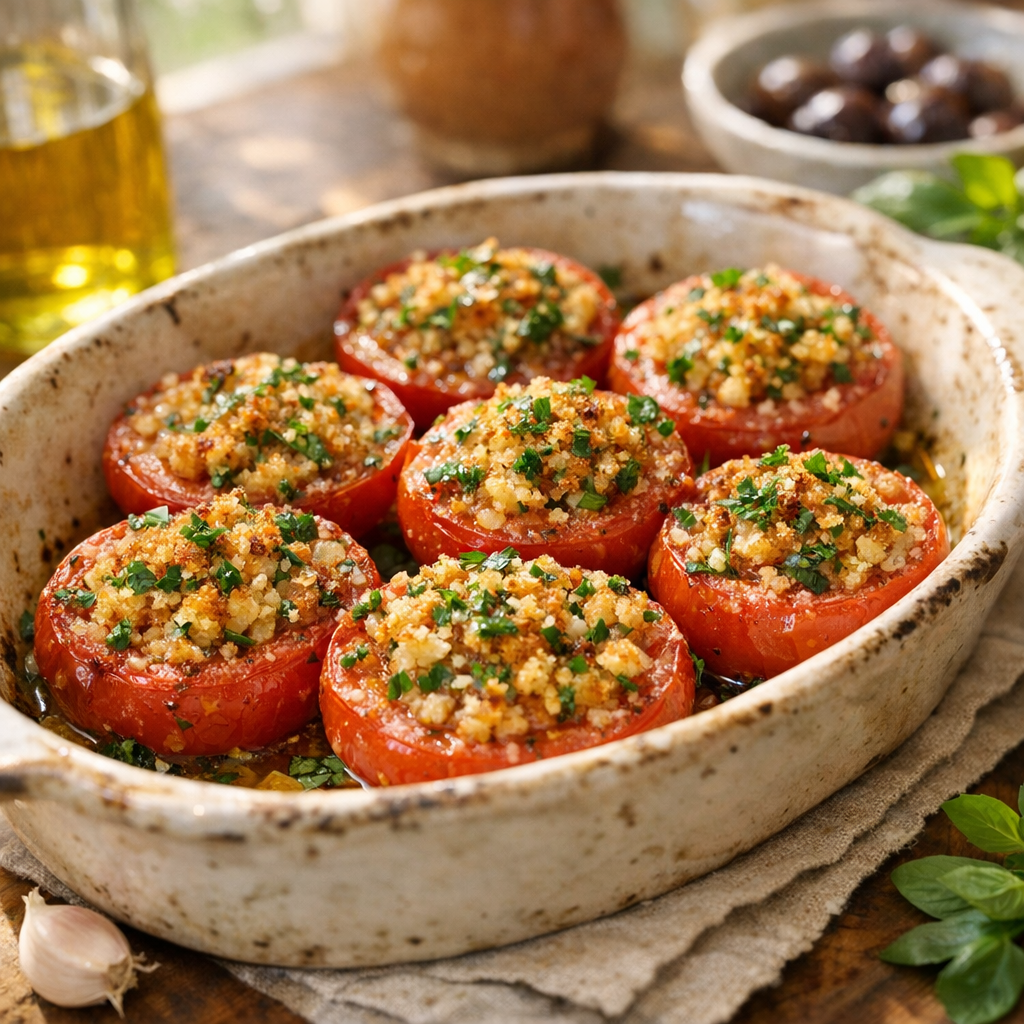 Les Tomates provençales deviennent gastronomiques à la maison
