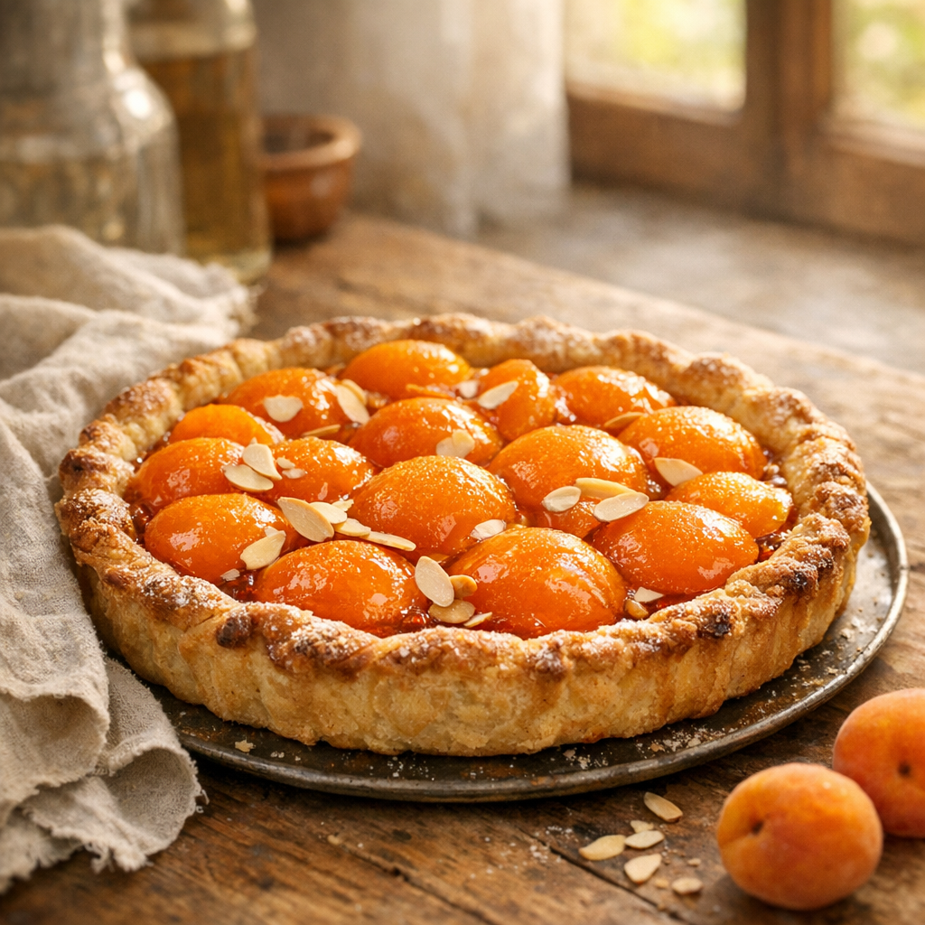 La véritable Tarte aux abricots en boîte réussit sans fond mou